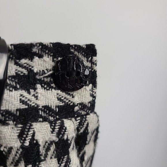 Mister Leonard Wool Hounds Tooth Skirt Size S/M - Picture 2 of 15
